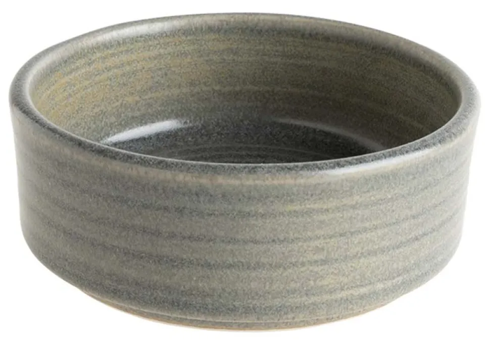 Bonna Hornfels Ripple Stapelschale 8cm, 70cl grau - 12 Stück