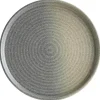 Bonna Hornfels Ripple Teller flach 21cm grau - 6 Stück