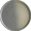 Bonna Hornfels Ripple Teller flach 28cm grau - 6 Stück