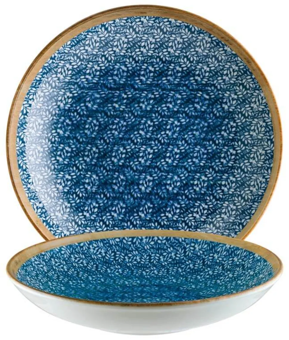 Bonna Lupin Bloom Teller tief 25cm blau - 6 Stück