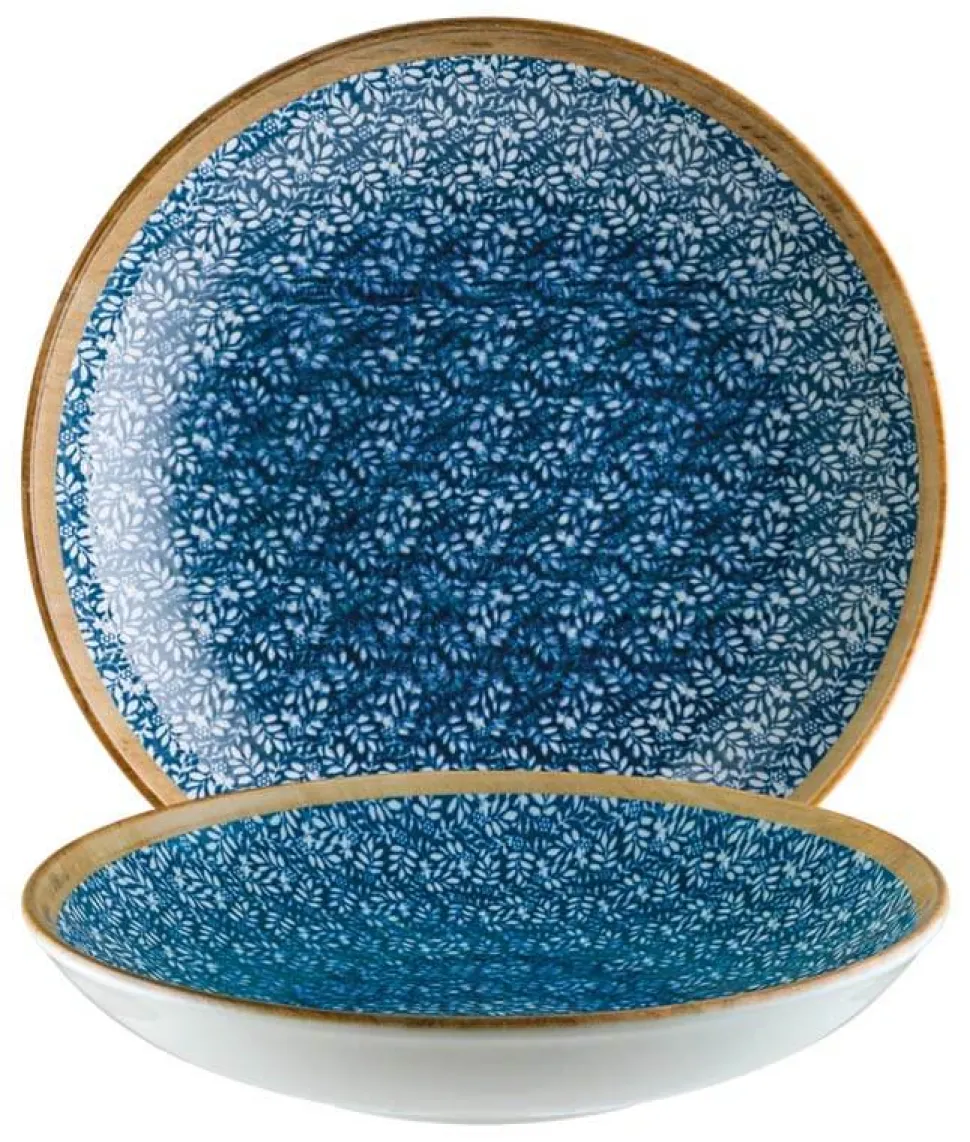 Bonna Lupin Bloom Teller tief 23cm blau - 6 Stück