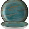 Bonna Madera Mint Bloom Teller tief 23cm blau - 6 Stück