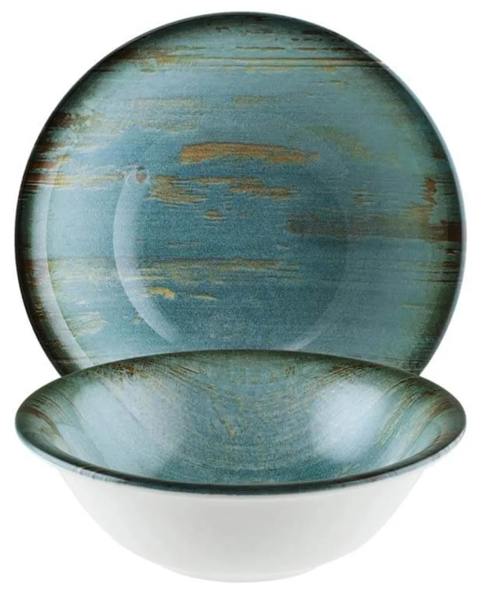 Bonna Madera Mint Gourmet Schale 16cm, 40cl blau - 12 Stück