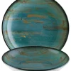 Bonna Madera Mint Gourmet Teller tief 20cm blau - 12 Stück