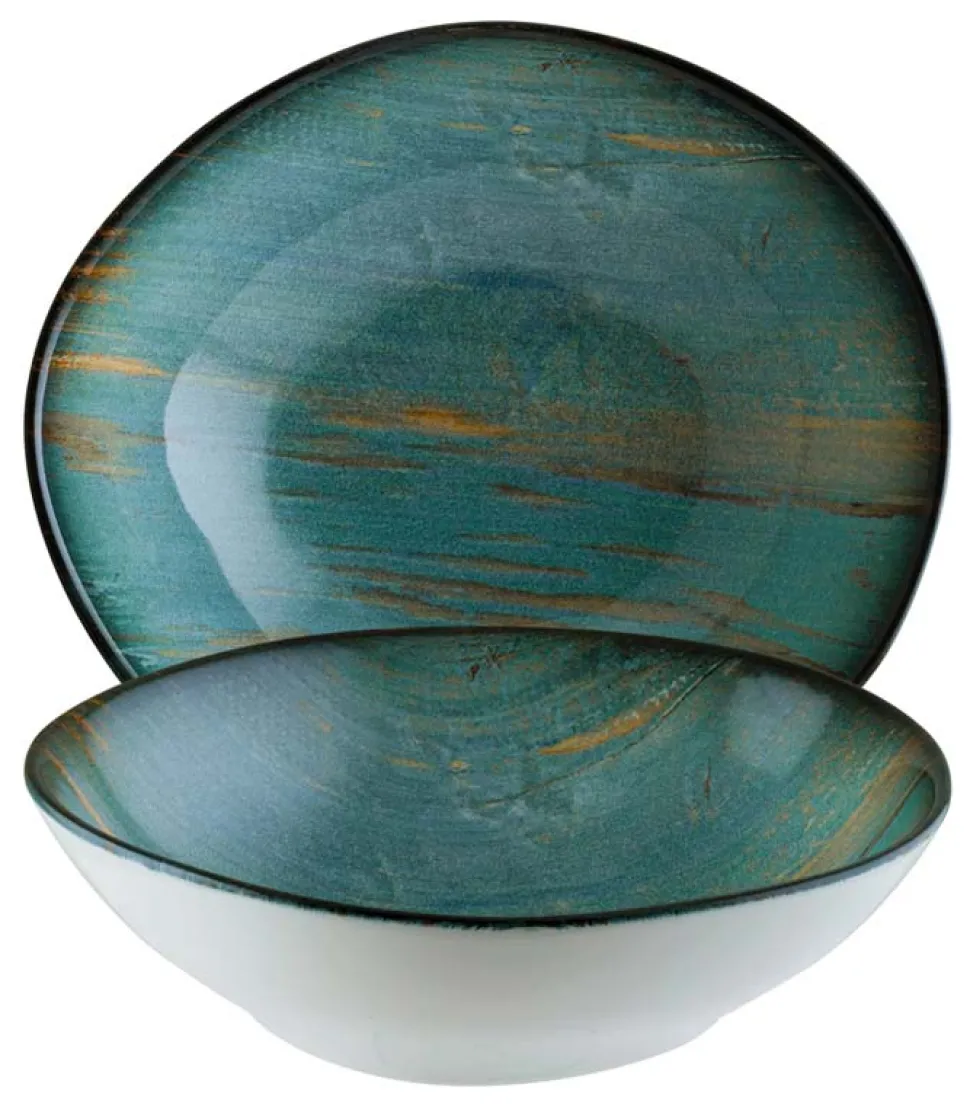 Bonna Madera Mint Vago Schälchen 18cm, 47cl blau - 12 Stück