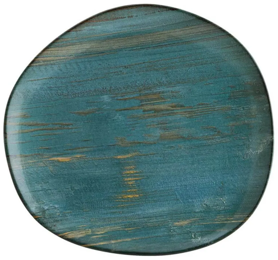 Bonna Madera Mint Vago Teller flach 29cm blau - 6 Stück