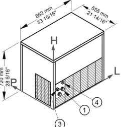 Brema Eiswürfelbereiter C Serie 150A HC - Eiskegel (150kg)