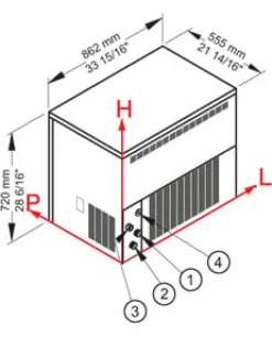 Brema Eiswürfelbereiter C Serie 150A HC B-QUBE - Würfel (150kg)