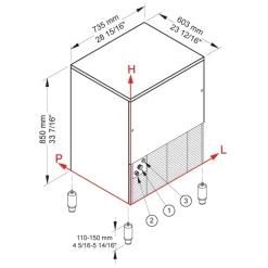 Brema Eiswürfelbereiter CB Serie 640A HC B-QUBE DP - Würfel (72kg)