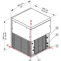 Brema Flockeneisbereiter G Serie 160A HC - Flockeneis (157kg)