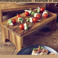 Buffet-Erhöhung, Akazienholz - 26,5x16,3x10cm (GN 1/4)