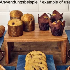 Buffet-Erhöhung, Akazienholz - 32,5x26,5x15,3cm (GN 1/2)