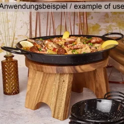 Buffet-Erhöhung rund, Akazienholz - 25cm