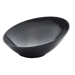 Buffetschüssel Schrägschnitt, Melamin schwarz - 30cm