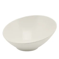 Buffetschüssel Schrägschnitt, Melamin weiß - 30cm