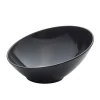 Buffetschüssel Schrägschnitt, Melamin schwarz - 21cm