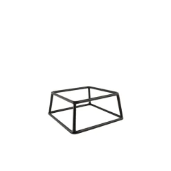 Buffetständer eckig, rutschfest, schwarz - 18x8cm