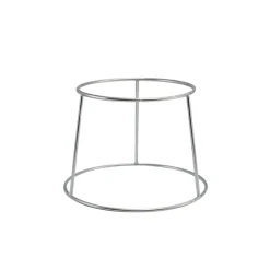 Buffetständer rund, rutschfest, silberfarben - 18cm