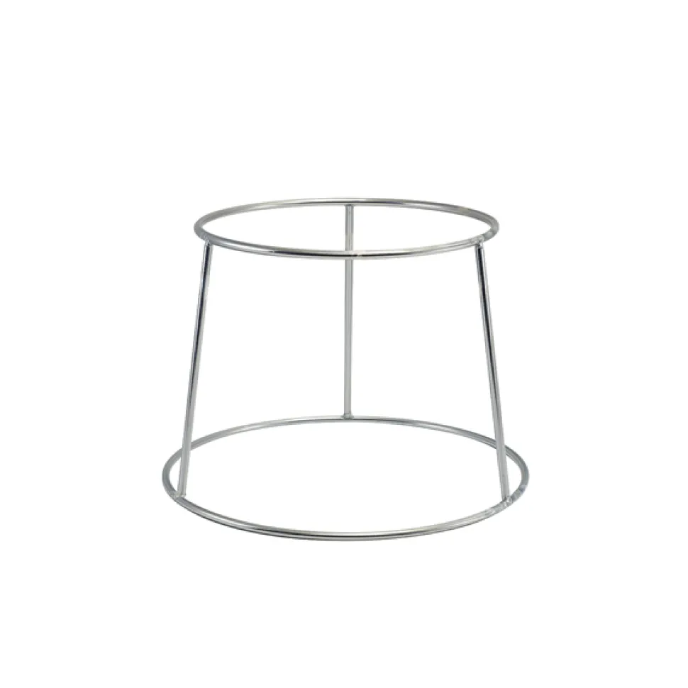 Buffetständer rund, rutschfest, silberfarben - 18cm