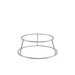 Buffetständer rund, rutschfest, silberfarben - 10cm