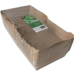 Burgerbox XXL, Pappe braun - 9x18,5x18,5cm (25 Stk.)