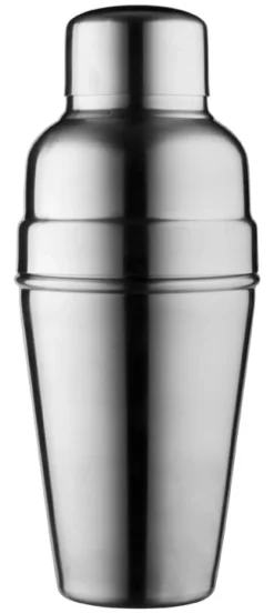 Cocktail Shaker, BAR AID, mattierter Edelstahl, dreiteilig (500ml)