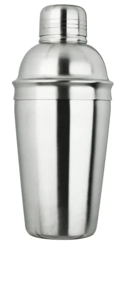 Cocktail Shaker, Edelstahl, dreiteilig, matt - 500ml
