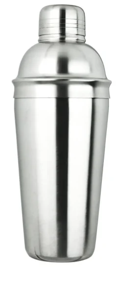 Cocktail Shaker, Edelstahl, dreiteilig, matt - 700ml