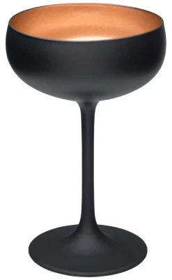 Cocktailschale, matt schwarz/bronze, Elements Stölzle - 230ml