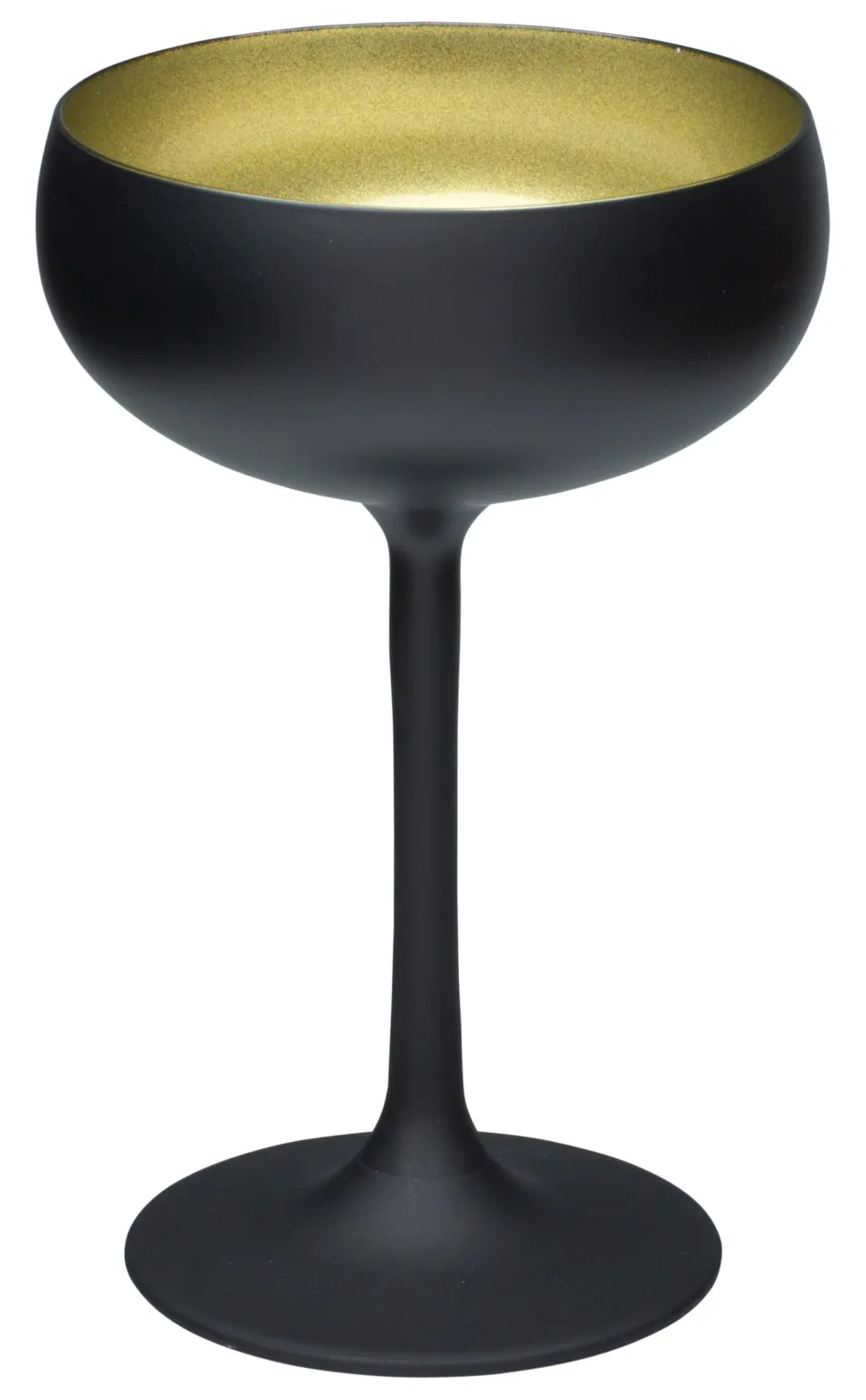 Cocktailschale, matt schwarz/gold, Elements Stölzle - 230ml