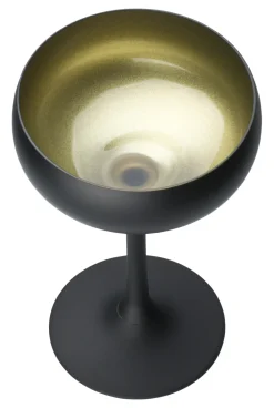 Cocktailschale, matt schwarz/gold, Elements Stölzle - 230ml