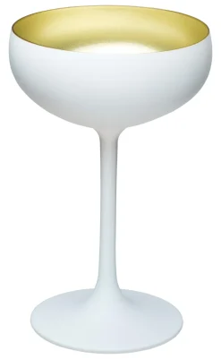 Cocktailschale, matt weiß/gold, Elements Stölzle - 230ml