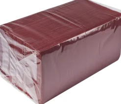 Cocktailservietten Duni, Zellstoff, 3-lag., 24x24cm - bordeaux (250 Stk.)