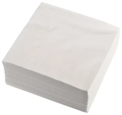 Cocktailservietten, 24x24cm, 1/4 Falz, 2-lagig - weiß (300 Stk.)