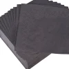 Cocktailservietten, 24x24cm, 1/4 Falz, 2-lagig - schwarz (300 Stk.)