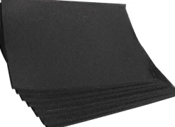 Cocktailservietten 20x20cm, 1/4 Falz, 2-lagig - schwarz (125 Stk.)