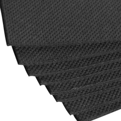 Cocktailservietten 20x20cm, 1/4 Falz, 2-lagig - schwarz (125 Stk.)