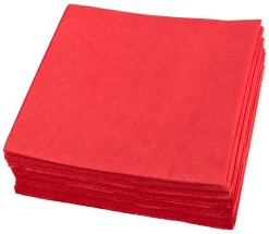 Cocktailservietten, 24x24cm, 1/4 Falz, 2-lagig - rot (300 Stk.)
