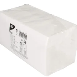 Cocktailservietten 20x20cm, 1/4 Falz, 2-lagig - weiß (125 Stk.)