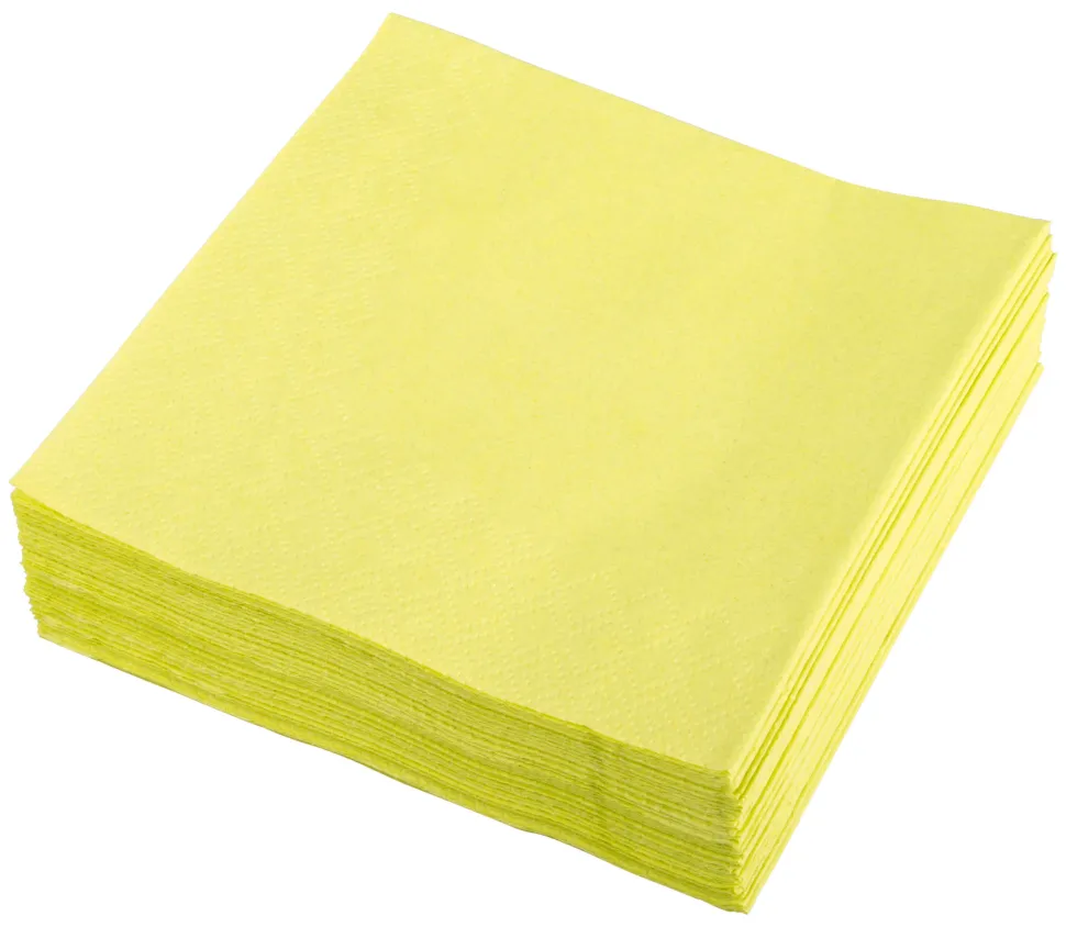 Cocktailservietten, 24x24cm, 1/4 Falz, 2-lagig - kiwi (300 Stk.)