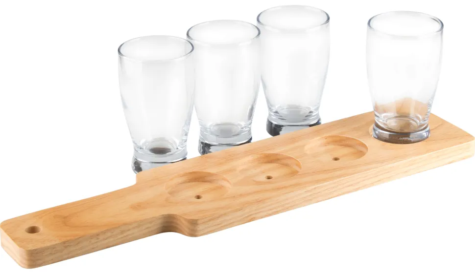 Craft Beer Tasting-Set mit Paddel - 4 x 144ml