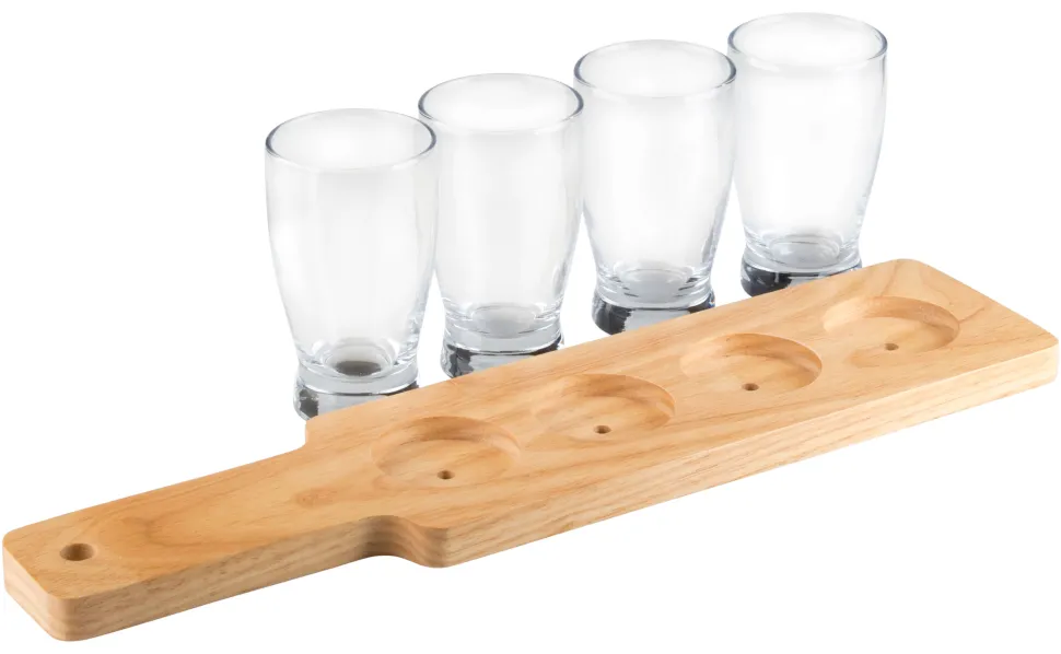 Craft Beer Tasting-Set mit Paddel - 4 x 144ml