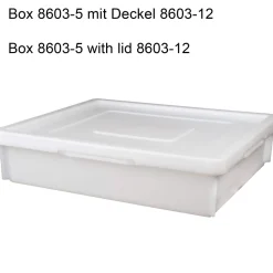 Deckel für Stapel- und Transportbehälter Classic weiß - 525x455x30mm