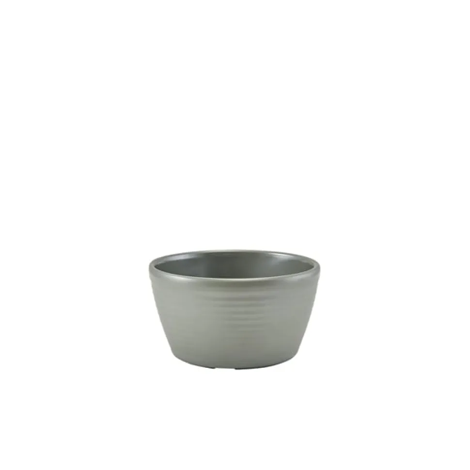 Dipschale Ripple, Melamin mattgrau - 113ml (24 Stk.)