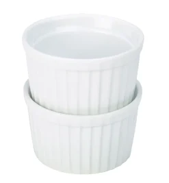 Dipschale stapelbar, Porzellan weiß - 85ml (12 Stk.)