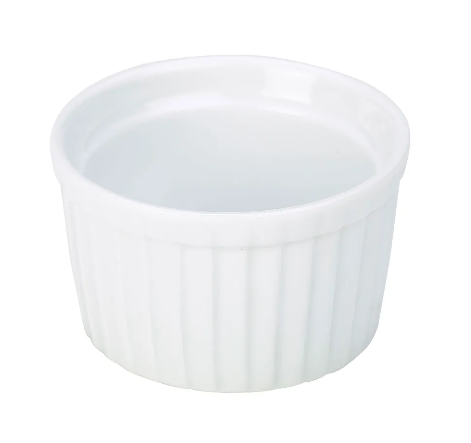 Dipschale stapelbar, Porzellan weiß - 85ml (12 Stk.)