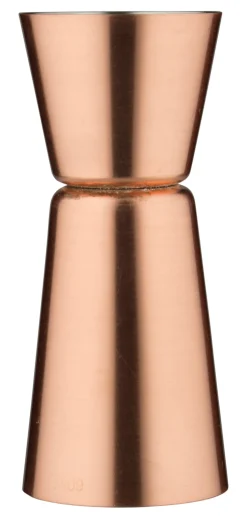 Doppelmessbecher, kupferfarben - Edelstahl (3/6cl)