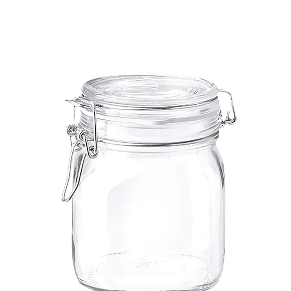 Drahtbügelglas / Einmachglas Fido eckig - 750ml