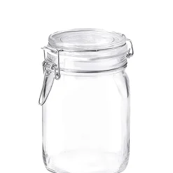 Drahtbügelglas / Einmachglas Fido eckig - 1000ml