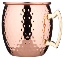 Edelstahlbecher Moscow Mule, kupferfarben, gehämmert - 550ml